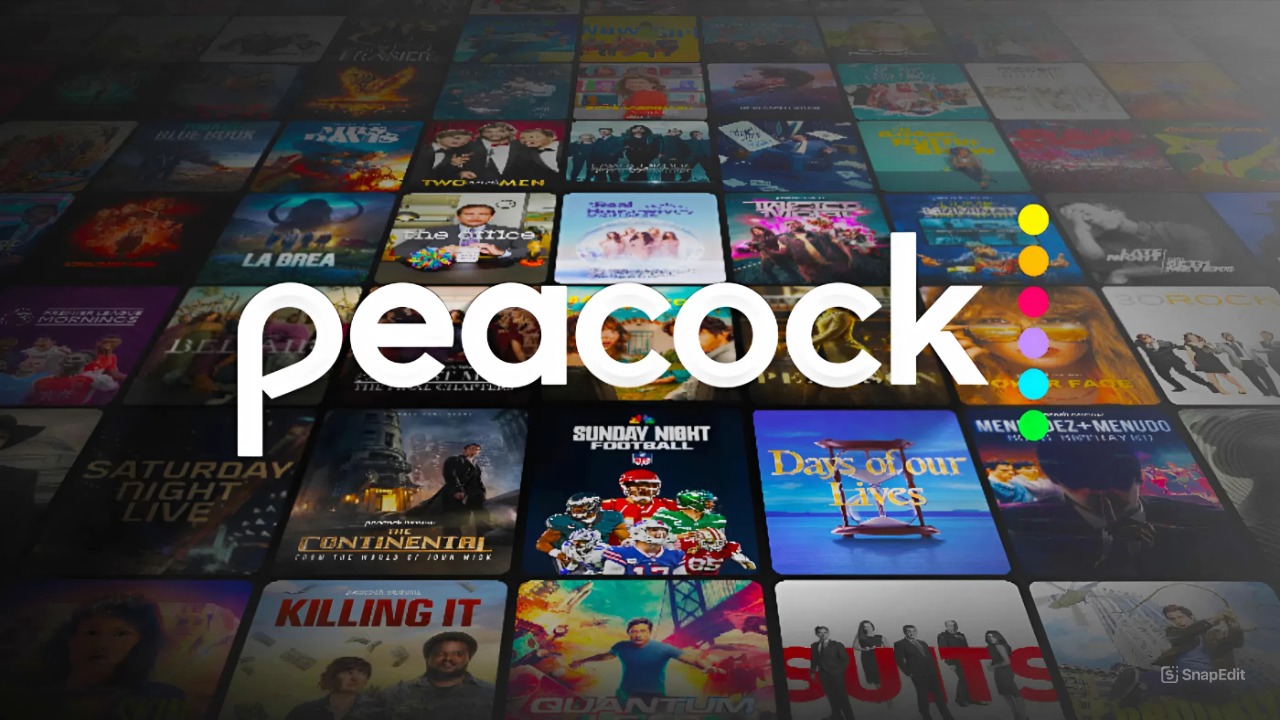 Peacock watching movies and TV series banner